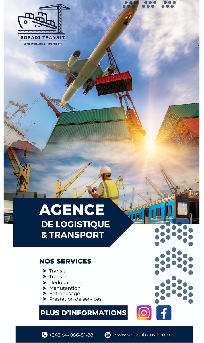 Sopaditransit's tweet photo. Plus de souci de dédouanement, avec SOPADItransit toutes vos importations et exportations en un clic. https://t.co/XKWGFgCCgx