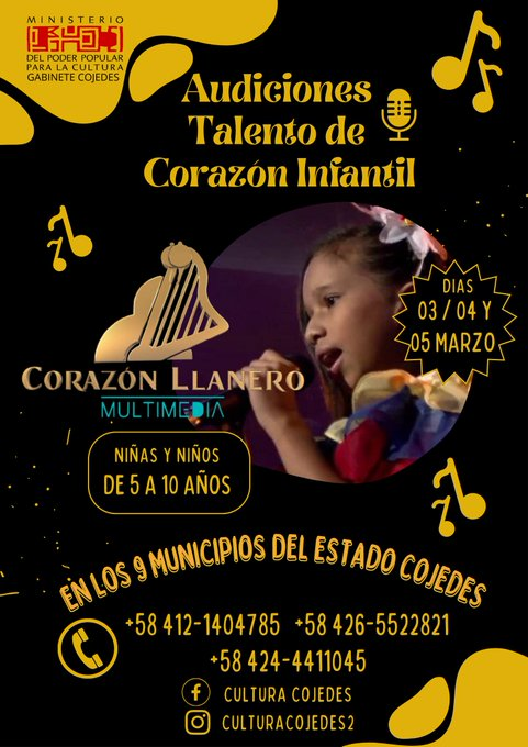Mi gente pendiente de las audiciones de talento de corazón infantil.