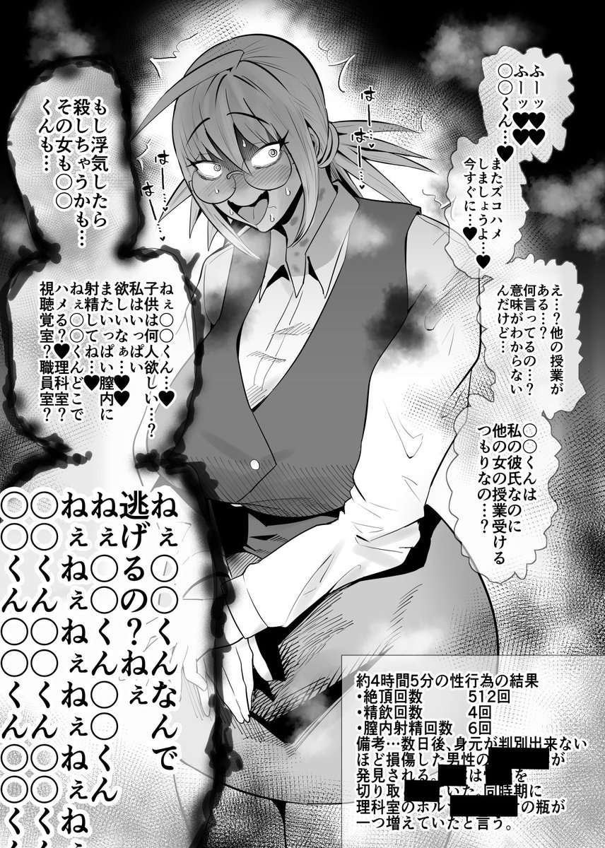 今月描いたSEXしてなさそうな人ほどエグいSEX説のまとめです。リプ欄にもつづきます!
①アナウンサー 原 綾音(27)
②PTA会長 小田 瑛里華(46)
③化学教師 仁科 七々緒(24)
④ 財閥令嬢 大宝寺 典麗(17)
#今月描いた絵を晒そう