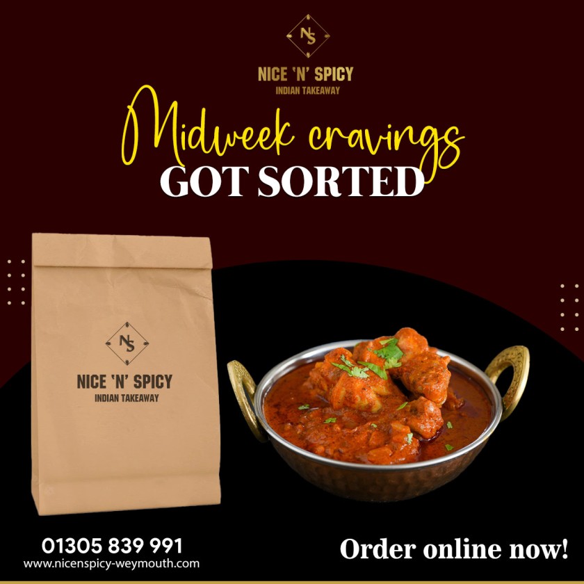 NiceN_Spicy's tweet photo. Midweek cravings? No worries!😉

You've got all your cravings under one roof.🤗😍

Pick up your phone and place your order now.📲

🏨 176 Dorchester Rd, Weymouth, DT3 5HU
📞 01305839991
🌐 https://t.co/pKHkXyhyyc

#nicenspice #bestfood #indianfood #weymouth #nearme https://t.co/ZwFxUKCNTy