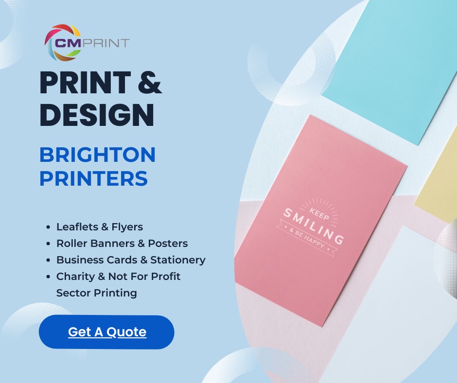 Whether you need a quick print run, printing for a show or exhibition or are looking to expand your business marketing materials, we guarantee to deliver what you are looking for at the price agreed. 

Click here to get your quote today cmprint.co.uk/get-a-quote/