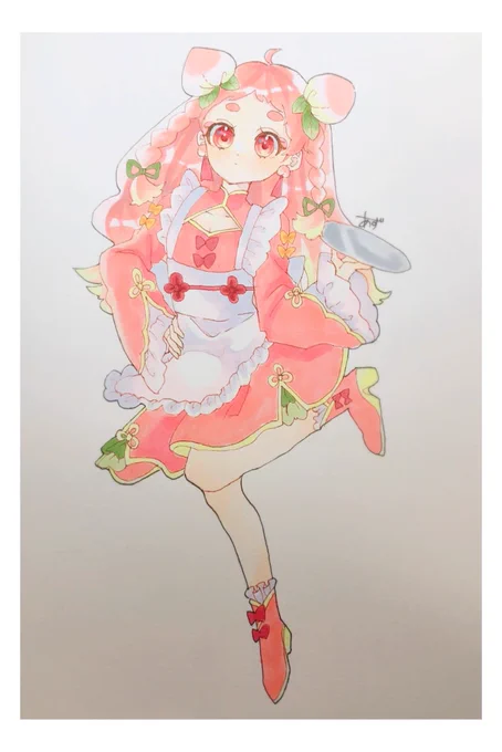\\主催が全部描く誰のデザインだゲーム開催!//モチーフ(女の子縛り)①グラデ髪②メイド服③フルーツ誰がどのキャラデザをしたか分かりますか〜?参加者↓主催(あず)SYUさん紅城あずさんきゅあ麦茶さんくりだいふくさんおもちさんまめもひさんリプに繋げます! 