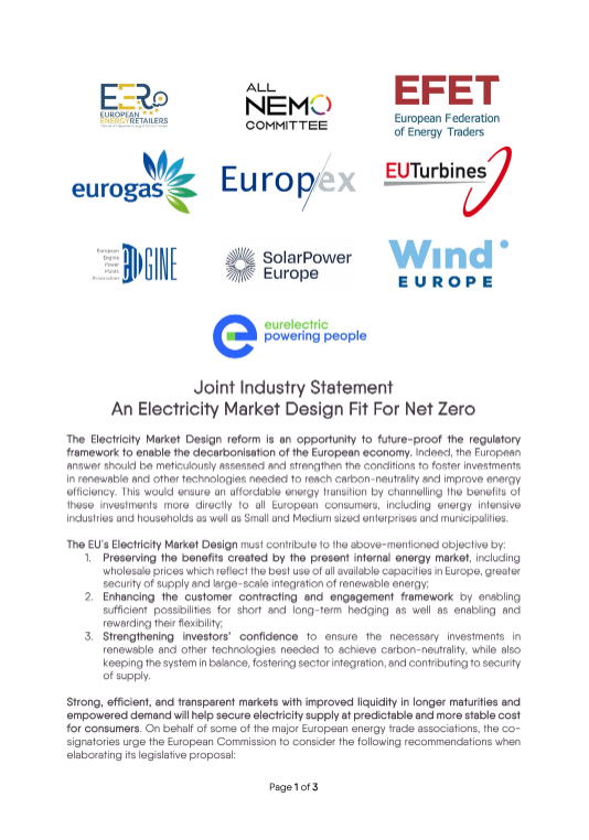 Eurelectric's tweet image. 🇪🇺's electricity #MarketDesign is currently under discussion in Stockholm 🇸🇪 at the 1st @sweden2023eu #EnergyCouncil

Together with major EU energy trade associations, we have released a joint statement on the priorities for reform.

Read it here
👉 cdn.eurelectric.org/media/6382/joi…