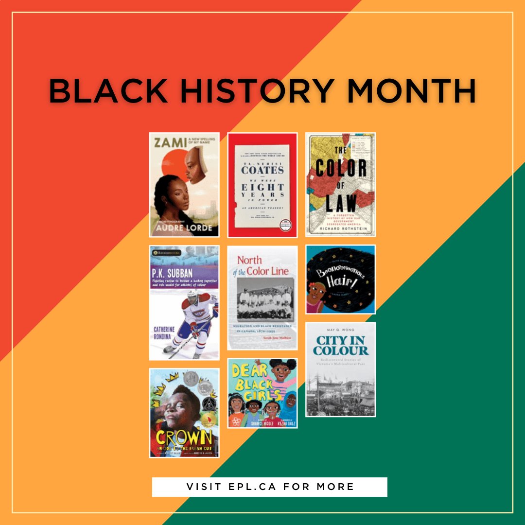 TenfoldHR's tweet photo. As #BlackHistoryMonth comes to a close, we are continuing to learn &amp; appreciate. If you live in the area, you can get a free library card &amp; access a curated list of books from Edmonton Public Library that honour the remarkable contributions of Black people throughout history. https://t.co/NBLjgeXUrm