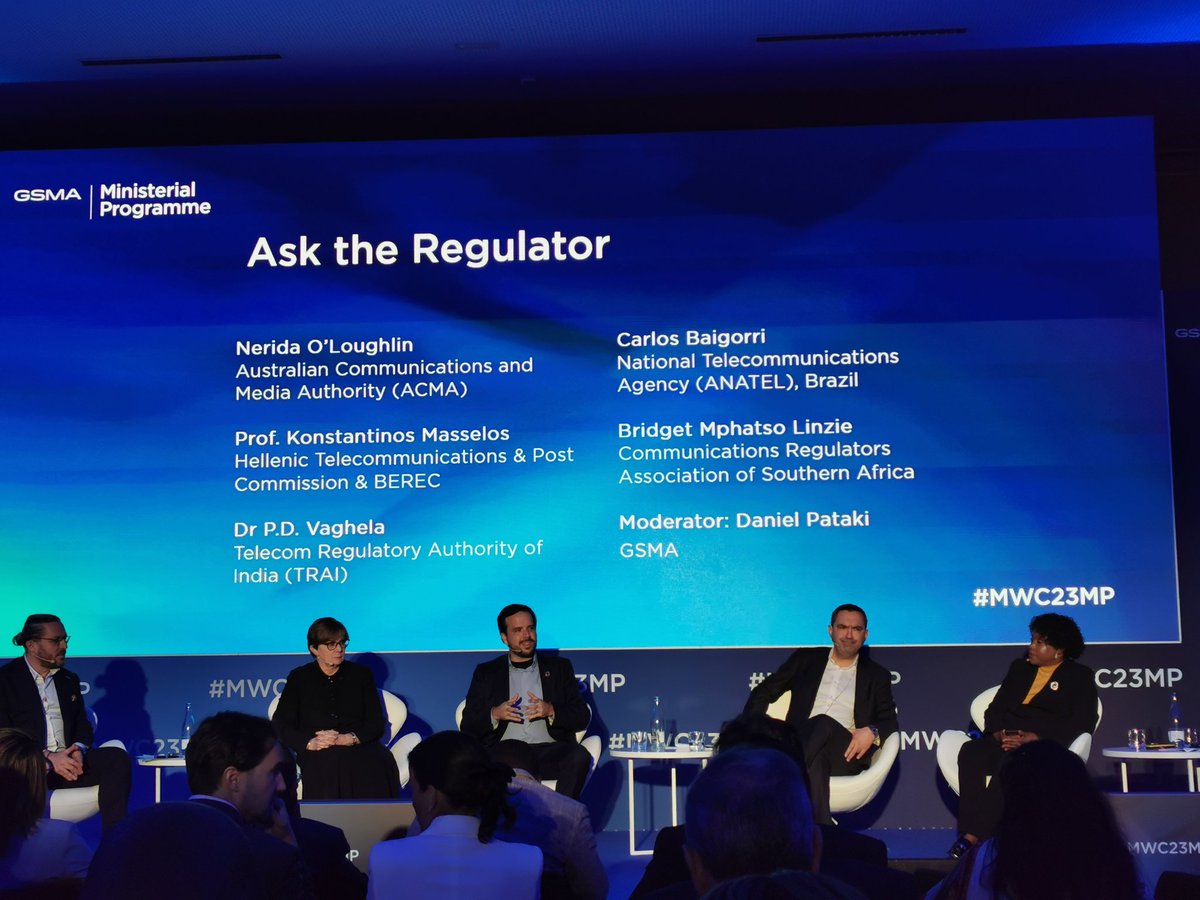 Famafir's tweet photo. #Satellites connectivity 🛰️ has a great potential to broaden customer choice &amp; competition in traditional telco markets, says 🇧🇷 #ANATEL The same obviously applies to the ��🇺 where #ProjectKuiper will significantly contribute to reach #Connectivity targets, #MWC23MP https://t.co/6IODYsHiVK
