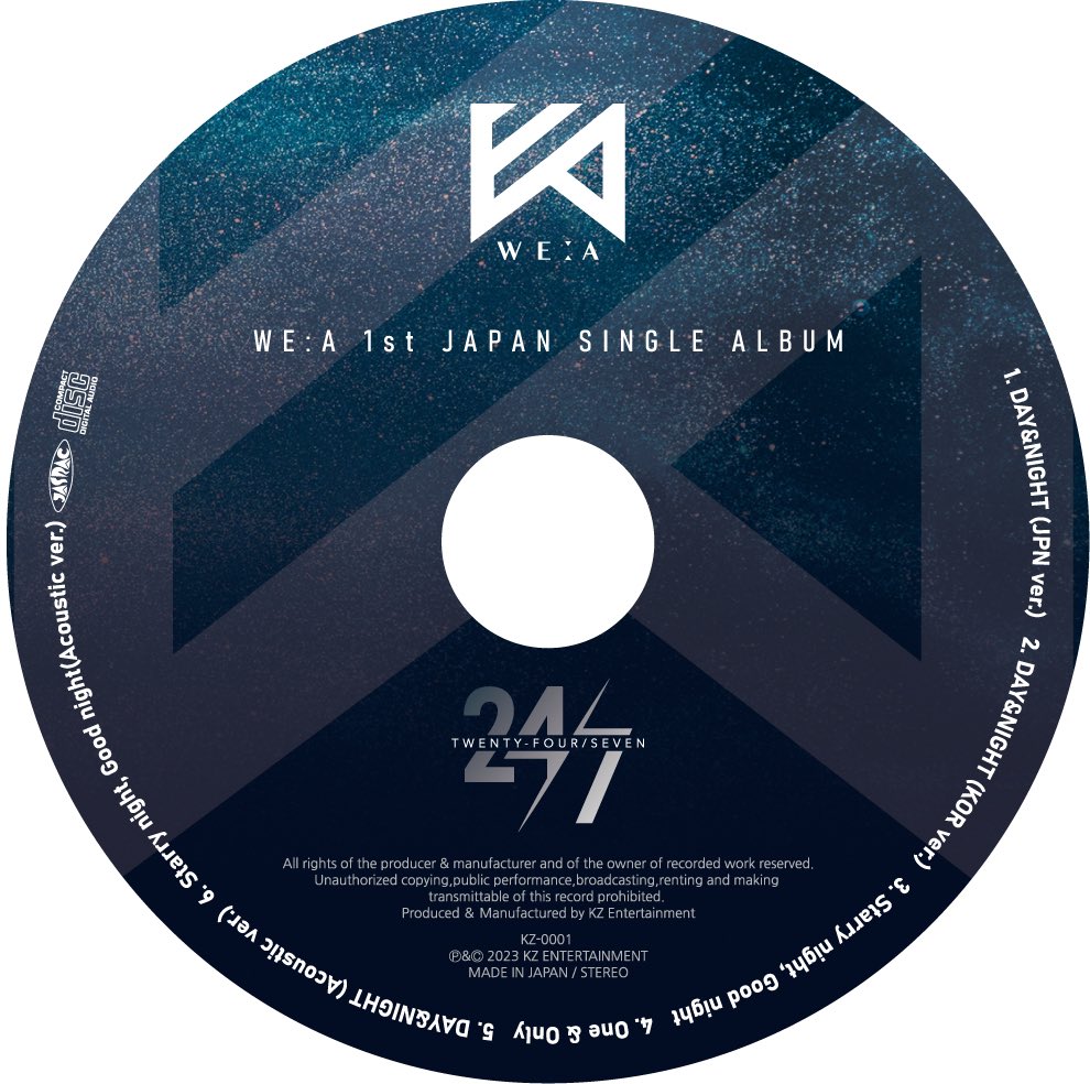 OFFICIAL_WE_A's tweet photo. 【JAPAN RELEASE】

WE:A JAPAN DEBUT SINGLE 「24/7」
2023年4月4日発売決定!

📌 RELEASE ON
2023.04.04 TUE

📌 詳しい情報はこちら(3/1解禁)
https://t.co/qMcilHYAf3 

#WEA #WEA_1stsingle https://t.co/QfHEqhhby7