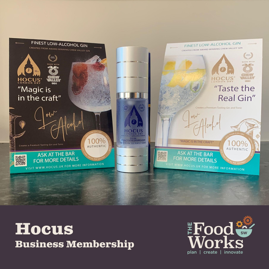 FoodWorks_SW's tweet image. Our newest business member is Mark from @HocusDrinks

Hocus are revolutionising the drinks world with their uniquely filtered spirits. Mark has developed a technique to split spirits into two parts – the unique essence profile and the spirit.