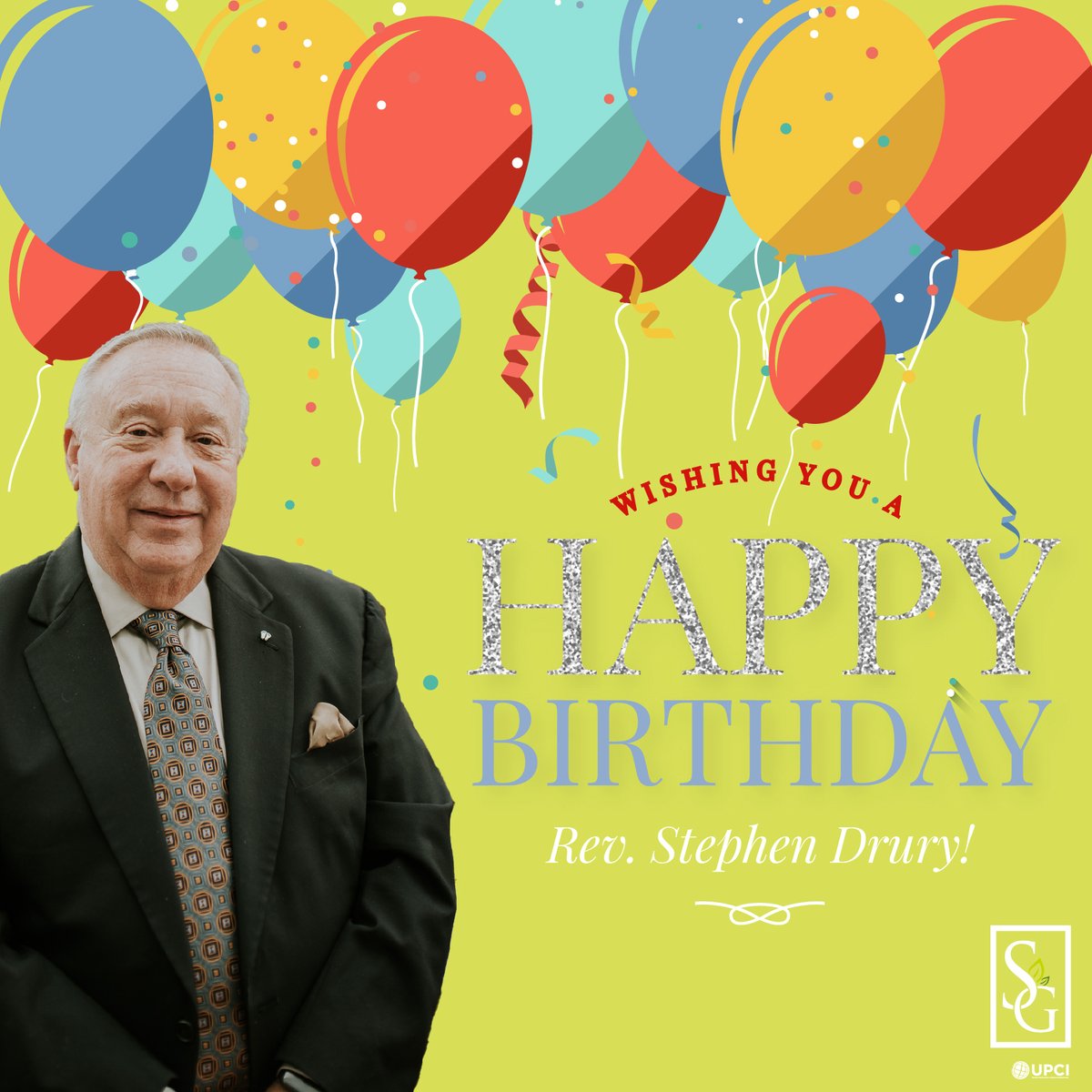 UPCLF's tweet image. The man, the myth, the legend... and today is his birthday! Wishing our very own Rev. Stephen Drury an amazing day! 🎉🎉🎉

#HappyBirthday #UPCI #Stewardship
