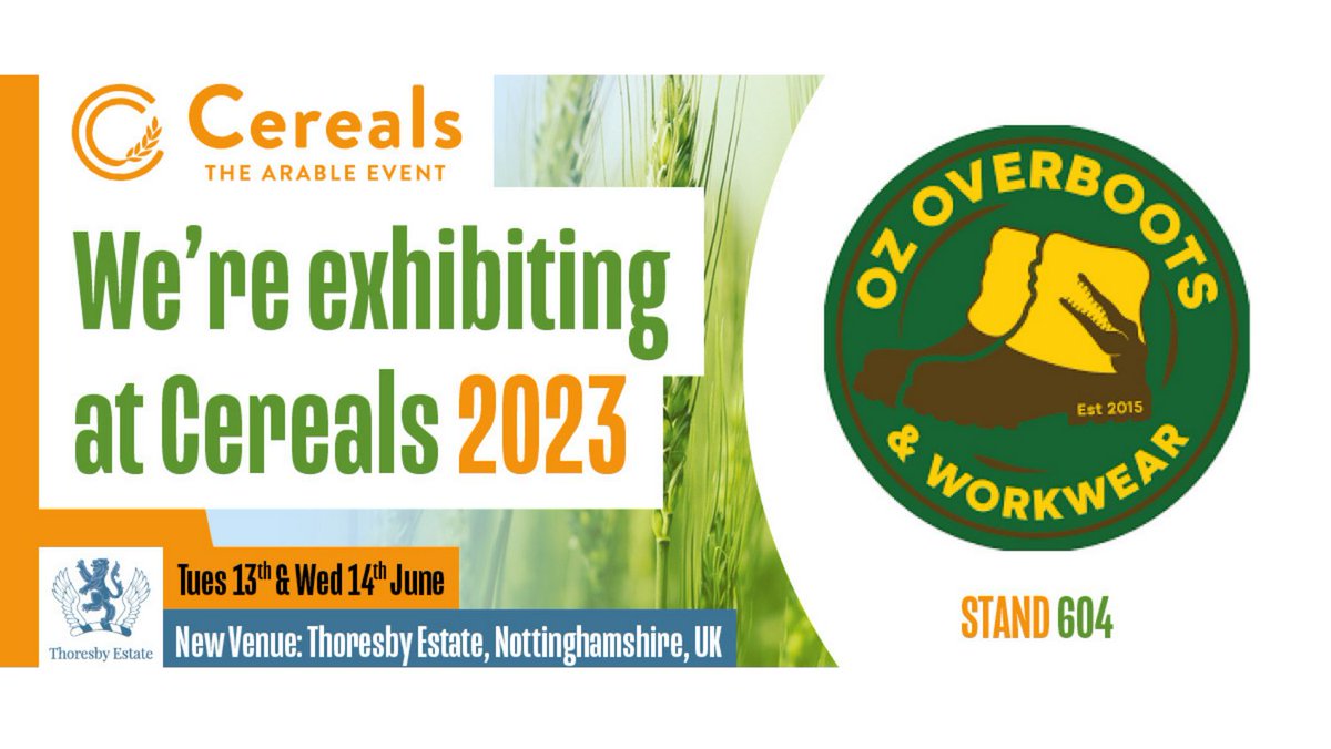 OzOverboots's tweet photo. πΎπΎCereals 2023 πΎ πΎ
We will be exhibiting at @cerealseventuk on the 13th and 14th June 2023. We would love to see you all, so call round to stand 604 and say hello.
#cereal2023 #farmers #arablefarmer #farming #agronomy #cerealseventuk #agriculture #soxsavers #ozoverboots https://t.co/NJN3YyUmDe