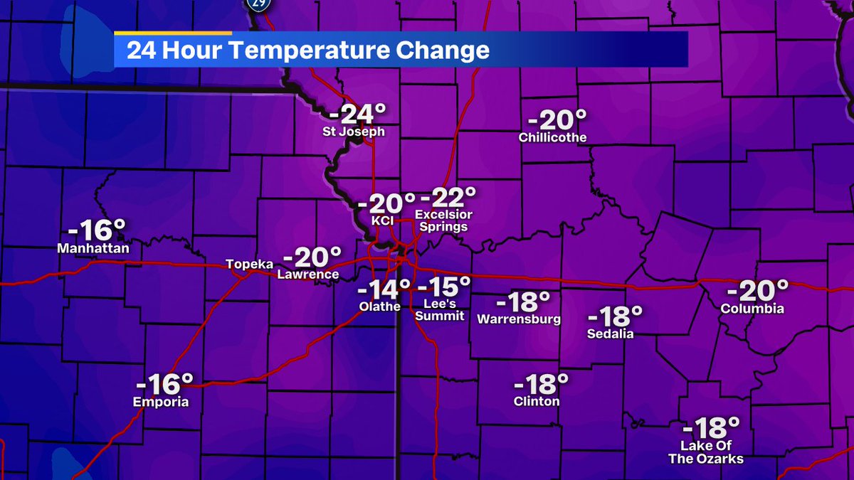 MBogowith's tweet image. Temperatures are running much colder than our start this time yesterday. We are still going to warm well above average later today into the 60s! #layerup #fox4kc