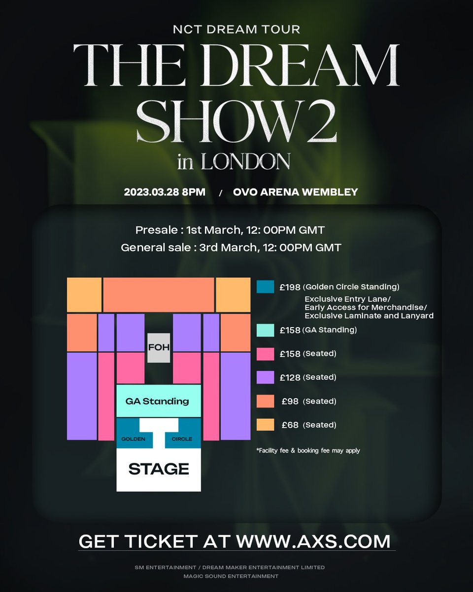 その他 NCT DREAM TOUR THE DREAM SHOW 2 NCT DREAM TOUR 'THE DREAM SHOW 2: In A DREAM' in EUROPE SEATING
