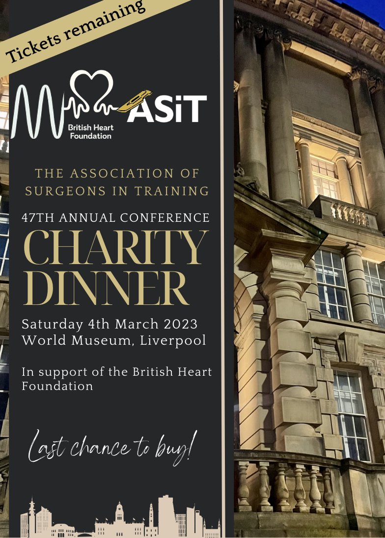 ASiTofficial's tweet photo. Are you coming to @ASiTofficial this weekend?

Last chance to buy tickets for our
✨𝐀𝐧𝐧𝐮𝐚𝐥 𝐂𝐨𝐧𝐟𝐞𝐫𝐞𝐧𝐜𝐞 𝐂𝐡𝐚𝐫𝐢𝐭𝐲 𝐃𝐢𝐧𝐧𝐞𝐫✨

📍World Museum, Liverpool🏛
🗓 Saturday 4th March 2023, 19:00
♥️ In support of @TheBHF 
🔗https://t.co/py4lVMkPb1 https://t.co/0h6e8QXWNx