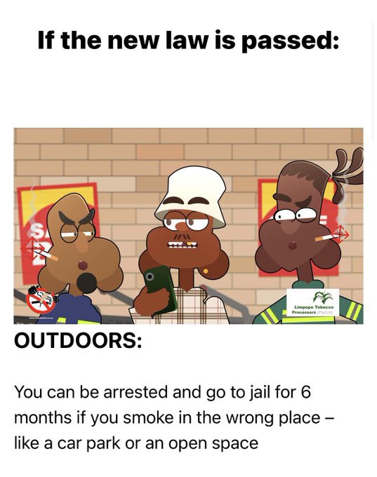 I mean we have enough serious cases that needs our attention, 
But smoking cigarettes, vapes or hubbly is where our government draws the line? Nah man, this is the last thing we should be focussing on 🤞🏽

🔗stopthebill.co.za

#StopTheTobaccoBill