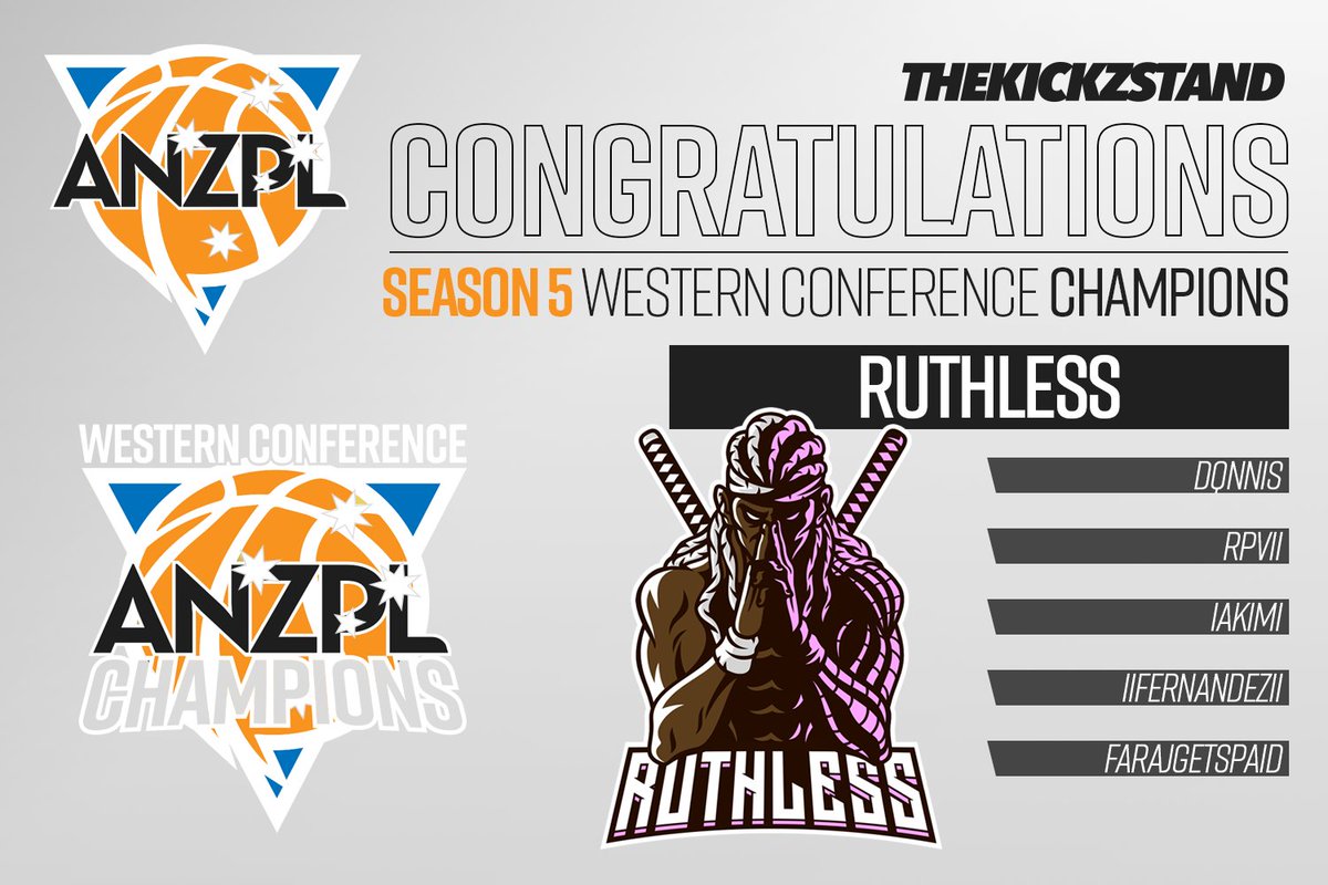 .<a href="/ANZPL2K/">ANZPL</a> Season 5 Western Conference Champions

Congratulations to <a href="/RuthlessANZ/">Ruthless</a> 
 
<a href="/Dqnnis/">‎‎۟</a> 
<a href="/RPVlI/">ЯP</a> 
<a href="/Akim1x/">Akim</a>
@xFernandez___
@YoFarajChill 

#ANZPL2K
#TheKickzStand