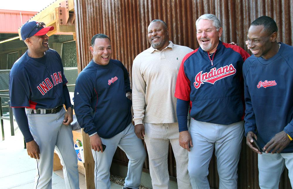 MrCleveland_216's tweet photo. February 28, 2012: Hey, Hey, Hey ⚾️
...It's Albert ! 
Belle stuns former Tribe teammates, pays visit to CLE Spring Training 
Belle came as result of persistent asking from Carlos Baerea, shared laughs w/ Kenny, Grover,others from  mid-90s glory days  #AB 5⃣0⃣/5⃣0⃣ #OlFriends 💪👈 https://t.co/WwOgsOEHfQ