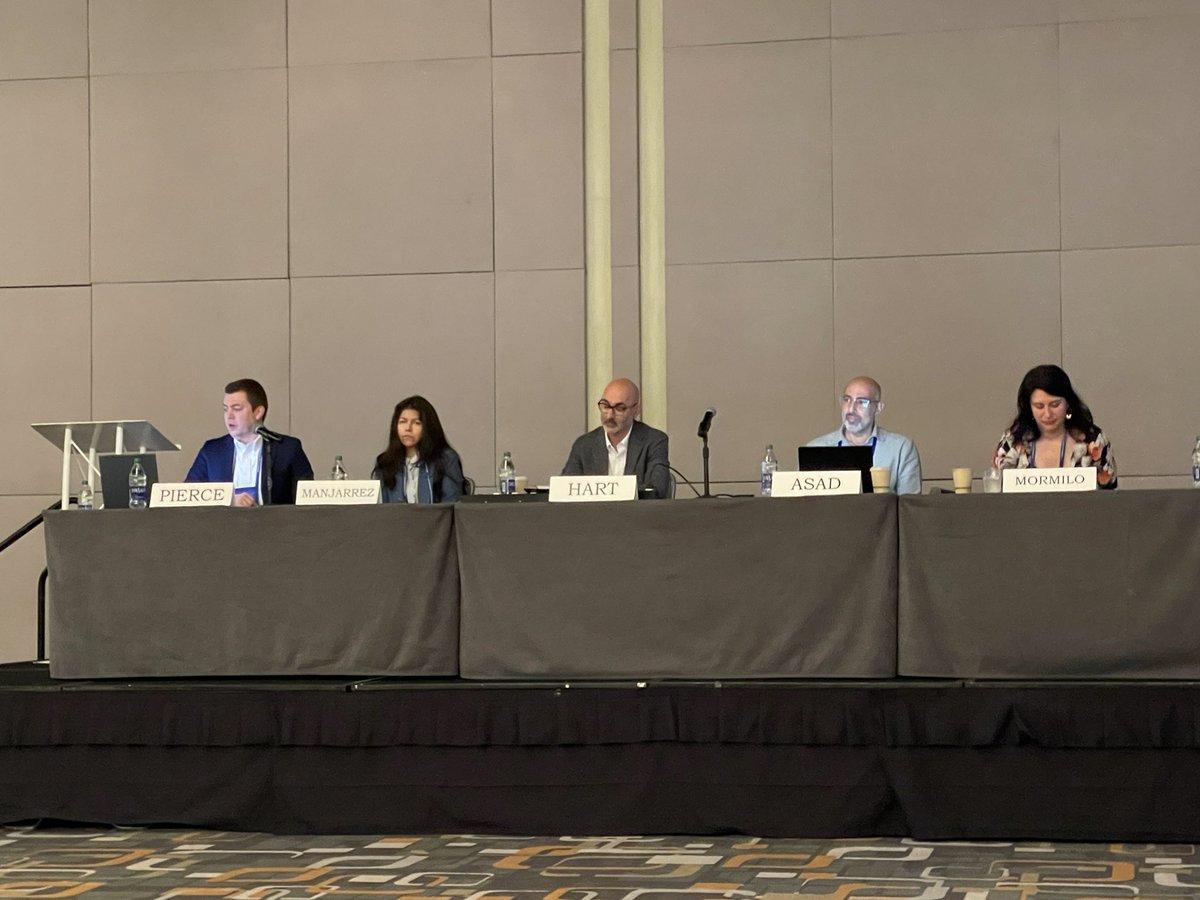 JoshuaNadreau's tweet photo. Back at it this morning 🌞 with @nlrb Nicole Mormilo, Eyad Asad, of Cohen, Weiss and Simon, Cliff Hart, @BLGLaw, Norma Manjarrez, @OgletreeDeakins &amp; @LaborLawChicago of Asher, Gittler &amp; D’Alba discussing #union organizing trends. #DLL @abalel #laborlaw https://t.co/ypBiIP0HdZ