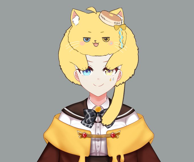 「金髪 cat on head」のTwitter画像/イラスト(新着)