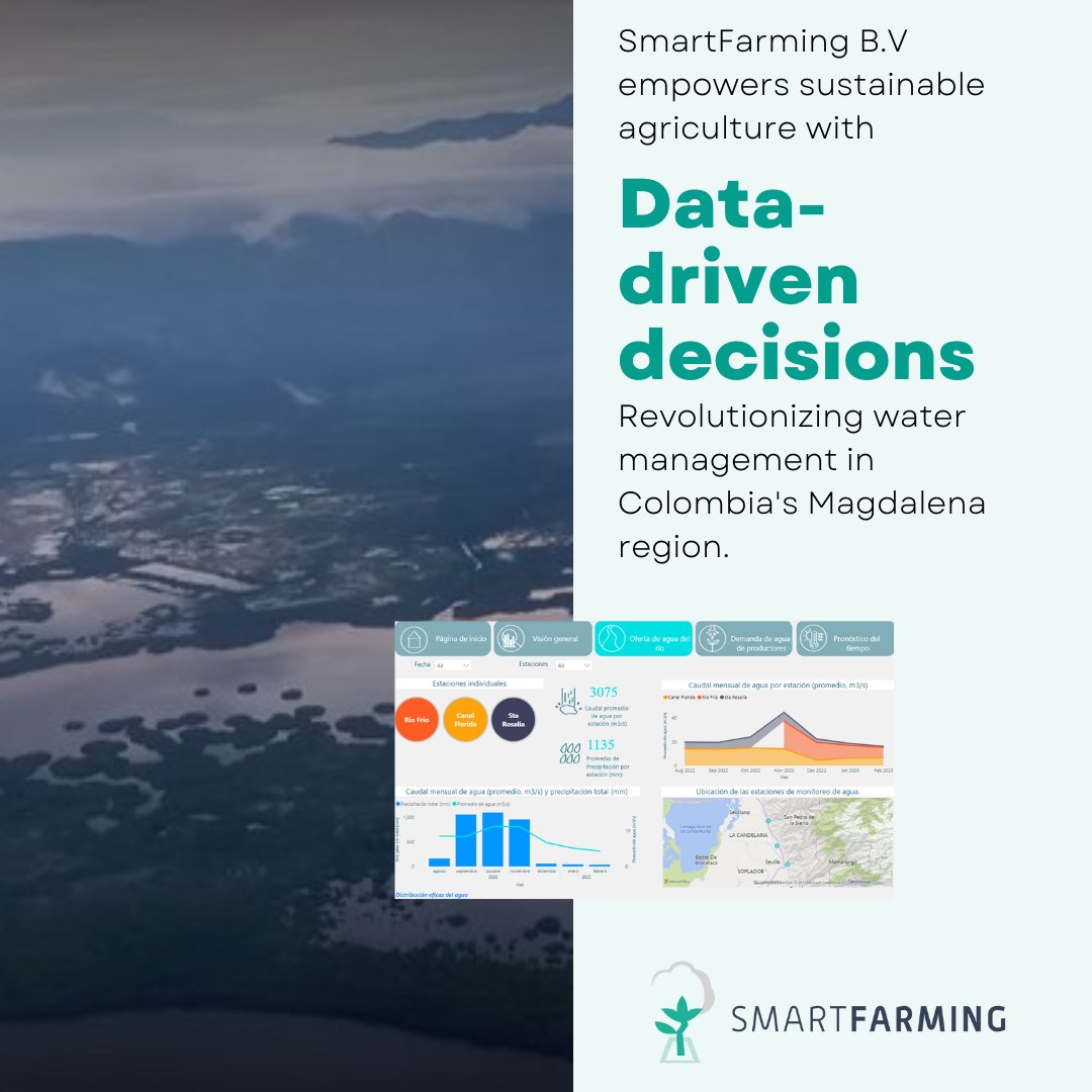 Exciting news! SmartFarming BV has been integral in developing a Decision Support System tool for water management in Colombia's integrated River Basin Management program.  Read more about this innovative program and our role in it:  smartfarmingtech.com/dss-magdalena/
