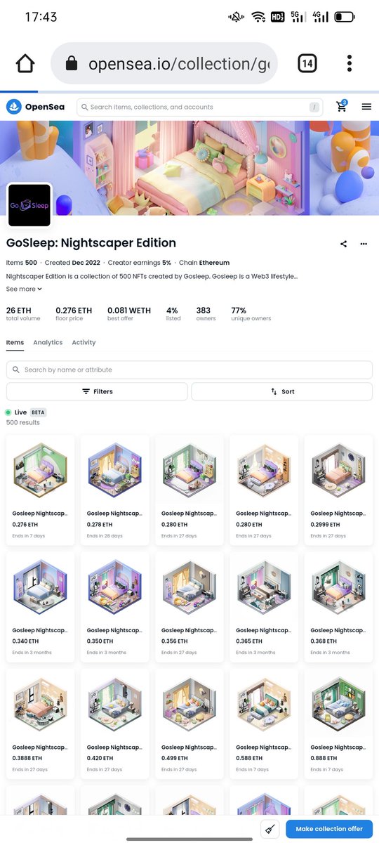 🎁再抽个奖🎁
<a href="/gosleep01/">Gosleep</a> ， arbitrum 官推关注的53个推特之一，Foresight Ventures、 CCC Capital、Ambergroup、SevenXVentures、KuCoin
gate投资，超治愈小小卧室，适合web3凌晨三点半无眠的你！来一张😘

抽5个wl
1.关注<a href="/Greta0086/">Greta008</a>
 + <a href="/gosleep01/">Gosleep</a>
2.RT +❤
3.不常在线的就留地址。

明天中午开奖！