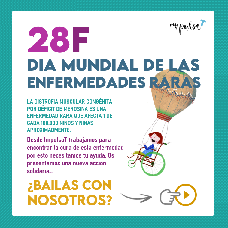 Asociación ImpulsaT (@impulsat_lama2) on Twitter photo Hoy, en motivo del Dia Mundial de las Enferemedades Raras estrenamos canción🎵🎶
¿La quieres escuchar?👉instagram.com/p/CpNIVYaDSGO/ ¡Vigila! No podrás parar de bailar🤩 #28F #DiaMundialEnfermedadesRaras #bailaporimpulsat <a href="/plataformamm/">Plataforma MM -Fundació Dr. Torrent-Farnell</a> <a href="/Federacion_ASEM/">Federación ASEM</a> <a href="/FEDER_ONG/">FEDER | Enfermedades Raras</a> Hoy, en motivo del Dia Mundial de las Enferemedades Raras estrenamos canción🎵🎶
¿La quieres escuchar?👉instagram.com/p/CpNIVYaDSGO/ ¡Vigila! No podrás parar de bailar🤩 #28F #DiaMundialEnfermedadesRaras #bailaporimpulsat <a href="/plataformamm/">Plataforma MM -Fundació Dr. Torrent-Farnell</a> <a href="/Federacion_ASEM/">Federación ASEM</a> <a href="/FEDER_ONG/">FEDER | Enfermedades Raras</a>