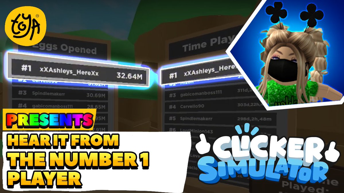 ClickerSim1's tweet image. Hear Ashley, the number one player on Clicker Simulator, talk about the game!
youtu.be/3SIv1E_OqYI