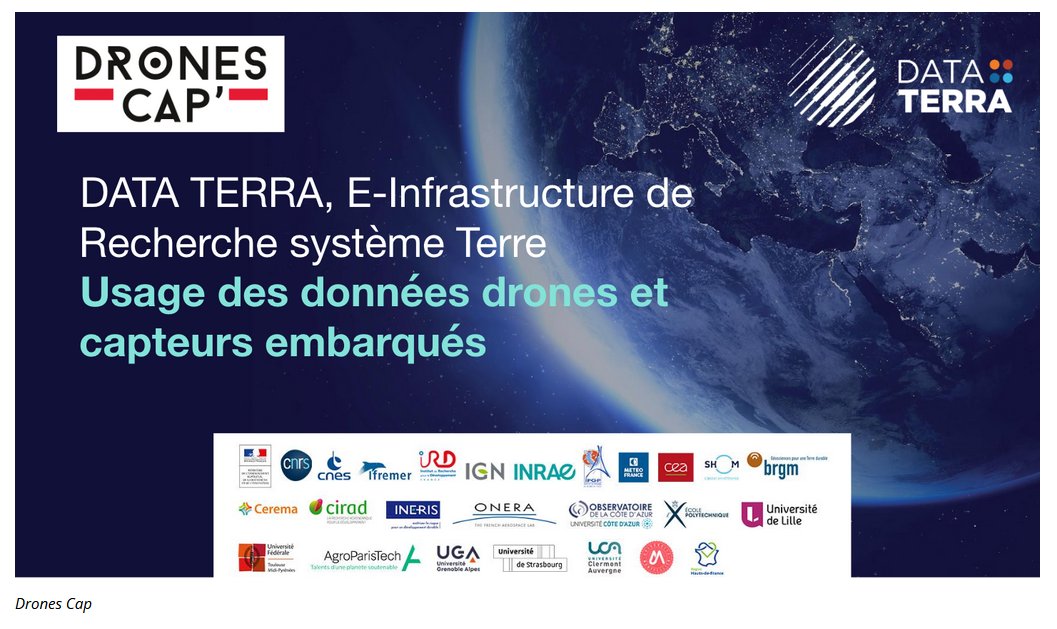Webinaire @dataterra  'Usage des données drones et capteurs embarqués'  @CNRS    
 #Opendata  #recherchedatagouv #drones #datascience #reserachdata #datamanagement 
data-terra.org/blog/evenement…