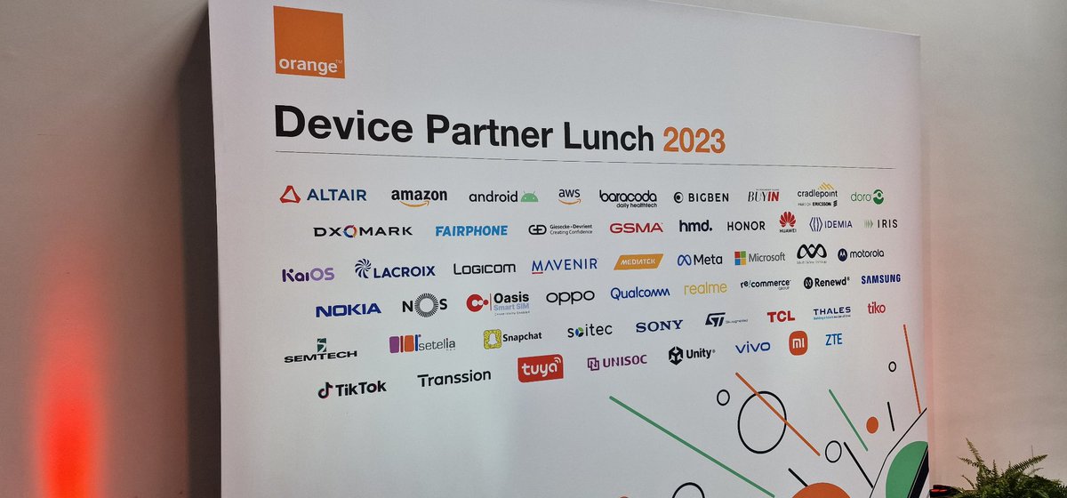 Proud to be part of ORANGE PARTNER LUNCH in MWC 2023