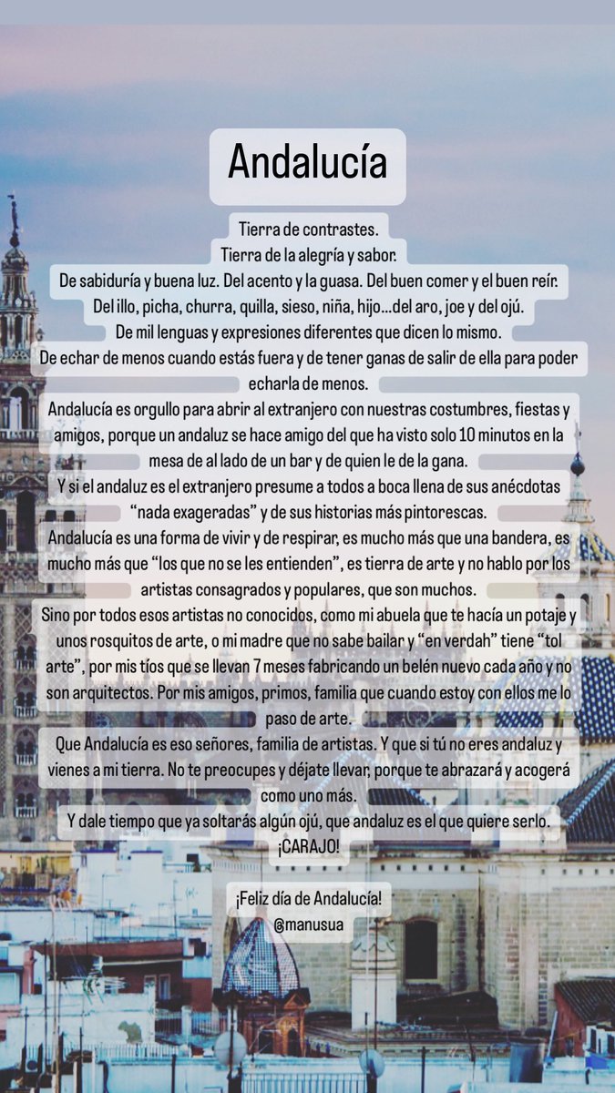 Y nada más. Andalucía🟢⚪️🟢