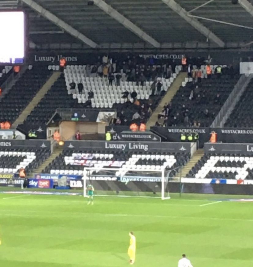 Football Away Days on Twitter "Rotherham fans at Swansea last night rufc"