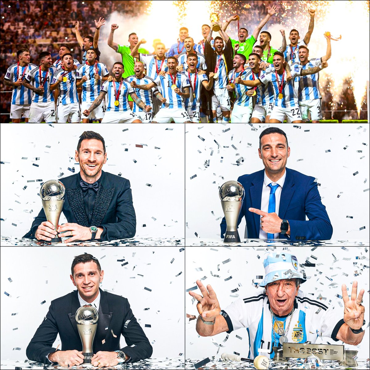 dataref_ar's tweet photo. 🇦🇷 Buen día solo para los que tienen al mejor jugador, técnico, arquero e hinchada.

⭐🍾 Ah, encima somos campeones del mundo. https://t.co/C5gCWLcKKj