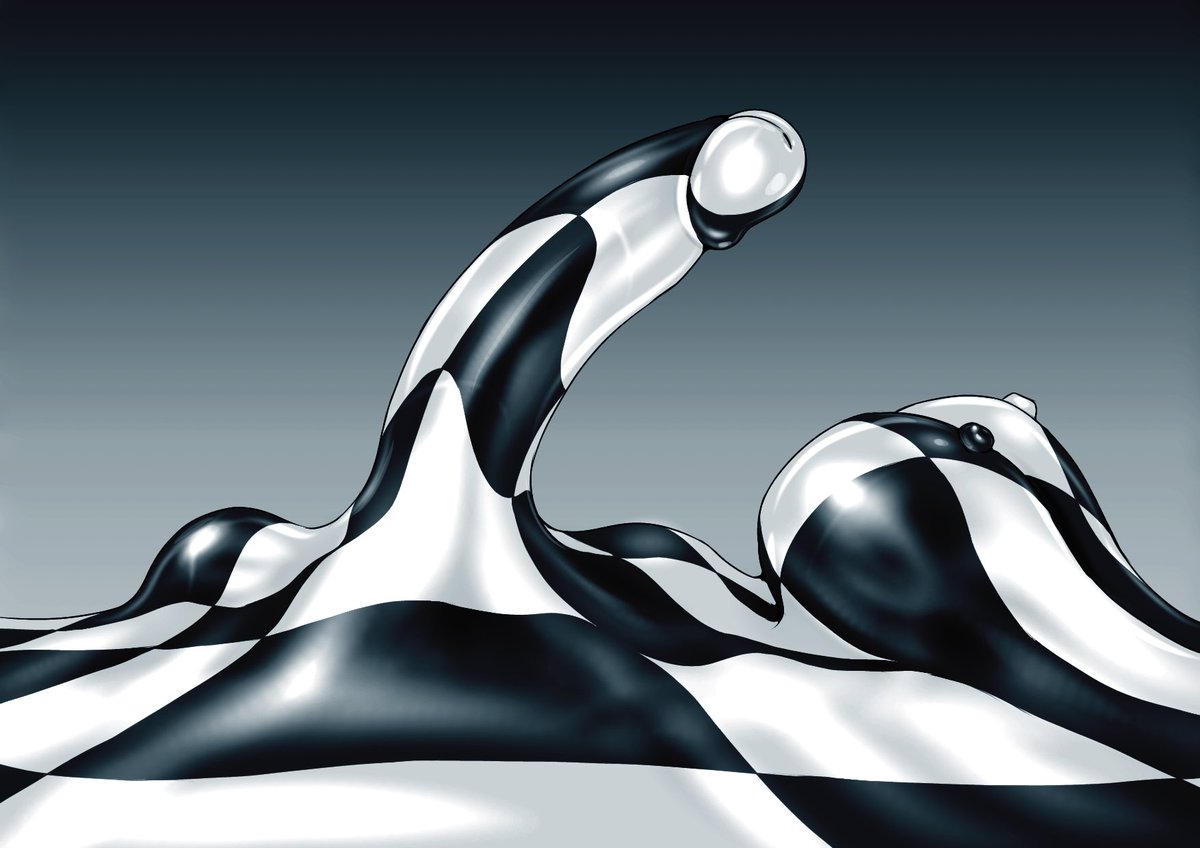 擬態した床から形成するふたなり液体金属娘 