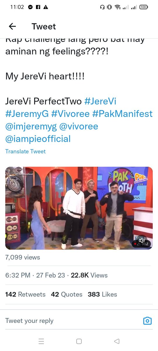 ynnavibes's tweet photo. @JereVi_sapatNa Total of 22.8k views 😍😍 https://t.co/XJB3suVOmz