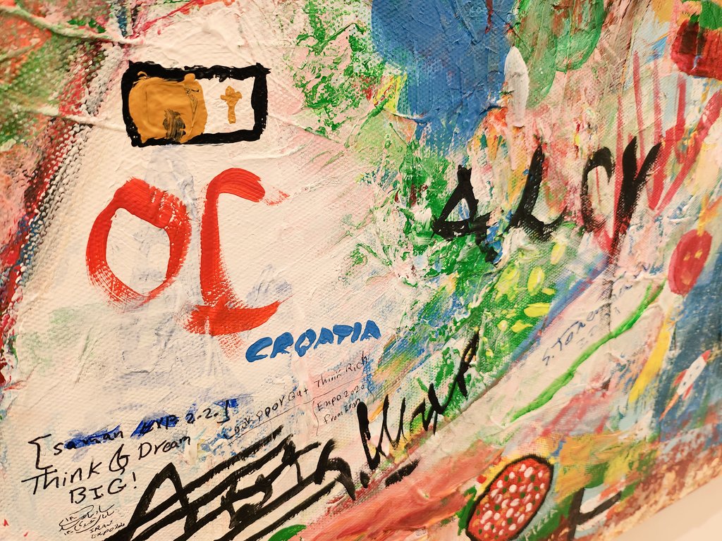 MarkoticGordan's tweet image. Many thanks to the 🇰🇿 #KazakhstanPermanentMission and #UNOG for inauguration ceremony of the #ExhibitionWorldPainting. More than 2000 people from all over the globe participated with the aim to reafirm #UniversalValues. Pleased to contribute on behalf of 🇭🇷.