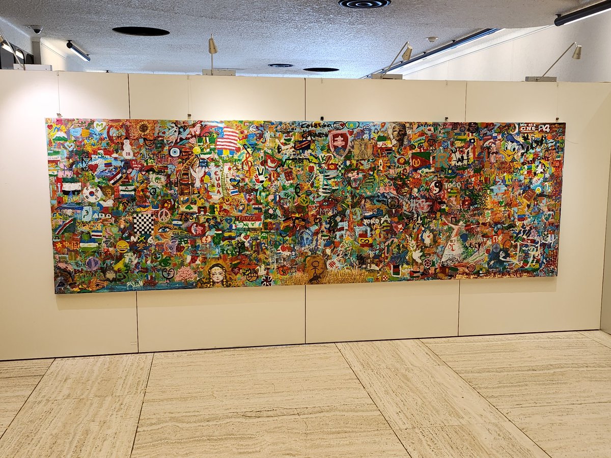 MarkoticGordan's tweet image. Many thanks to the 🇰🇿 #KazakhstanPermanentMission and #UNOG for inauguration ceremony of the #ExhibitionWorldPainting. More than 2000 people from all over the globe participated with the aim to reafirm #UniversalValues. Pleased to contribute on behalf of 🇭🇷.