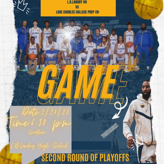 L.b Landry high Basketball (@_lwbasketball) on Twitter photo See All our Bucs fans tonight. The stage is set, PLAYOFF Basketball!! ๐๐๐ See All our Bucs fans tonight. The stage is set, PLAYOFF Basketball!! ๐๐๐