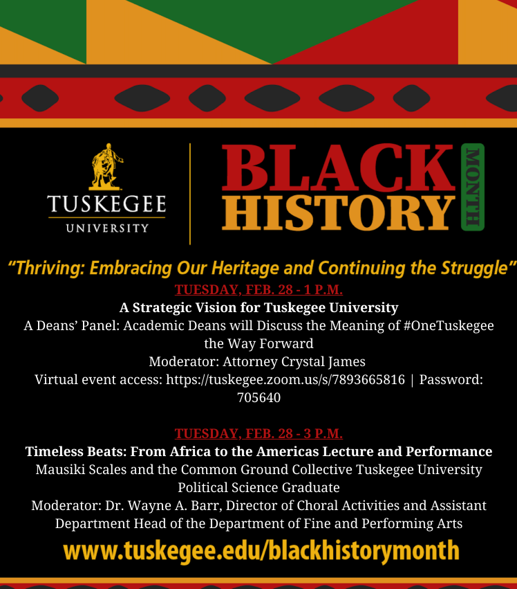 Tuskegee university on twitter at 1 p m join our virtual panel with