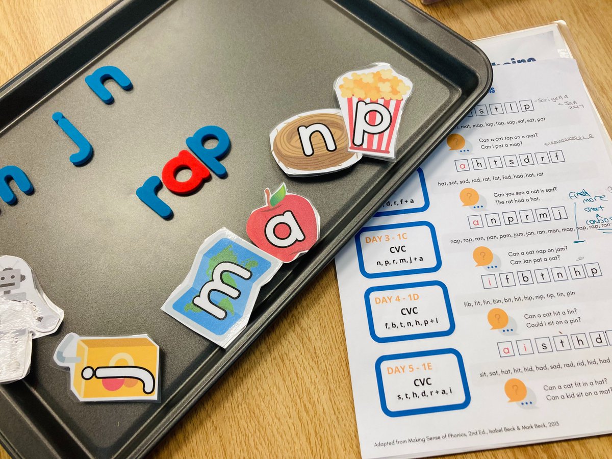 Ms. Codie Kish (She/Her) (@codiekish) on Twitter photo Magnets + cookie trays + explicit spelling patterns... oh my! Thanks to <a href="/TVDSBLiteracy/">TVDSBLiteracy</a> for making literacy multisensory✨🔤.
#WordChains #MultisensoryLearning Magnets + cookie trays + explicit spelling patterns... oh my! Thanks to <a href="/TVDSBLiteracy/">TVDSBLiteracy</a> for making literacy multisensory✨🔤.
#WordChains #MultisensoryLearning