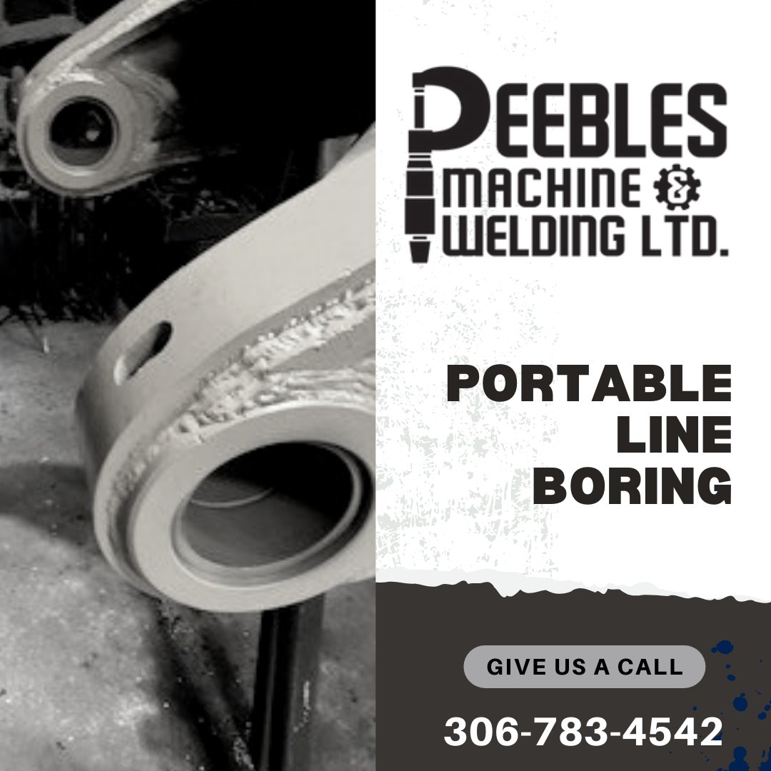 Peeblesmachine's tweet photo. Peebles machine offers portable line boring services Peebles has you covered  Just get in touch with our friendly staff today at 306-783-4542

#peeblesmachineandwelding #peeblesyorkton #machining #manufacturing #parts #ptoparts #driveshafts #lineboring #portablelineboring https://t.co/0RJapXfm9X