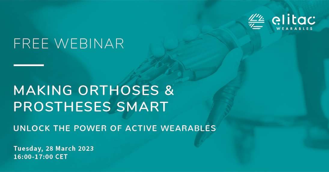 Learn everything about smart orthoses and prostheses in less than 60 minutes! 🦾

Sign up for free to this webinar and unlock the power of active wearables 👉 elitacwearables.com/free-webinar-m…

#free #webinar #orthoses #prostheses #wearabletech #improvinglives