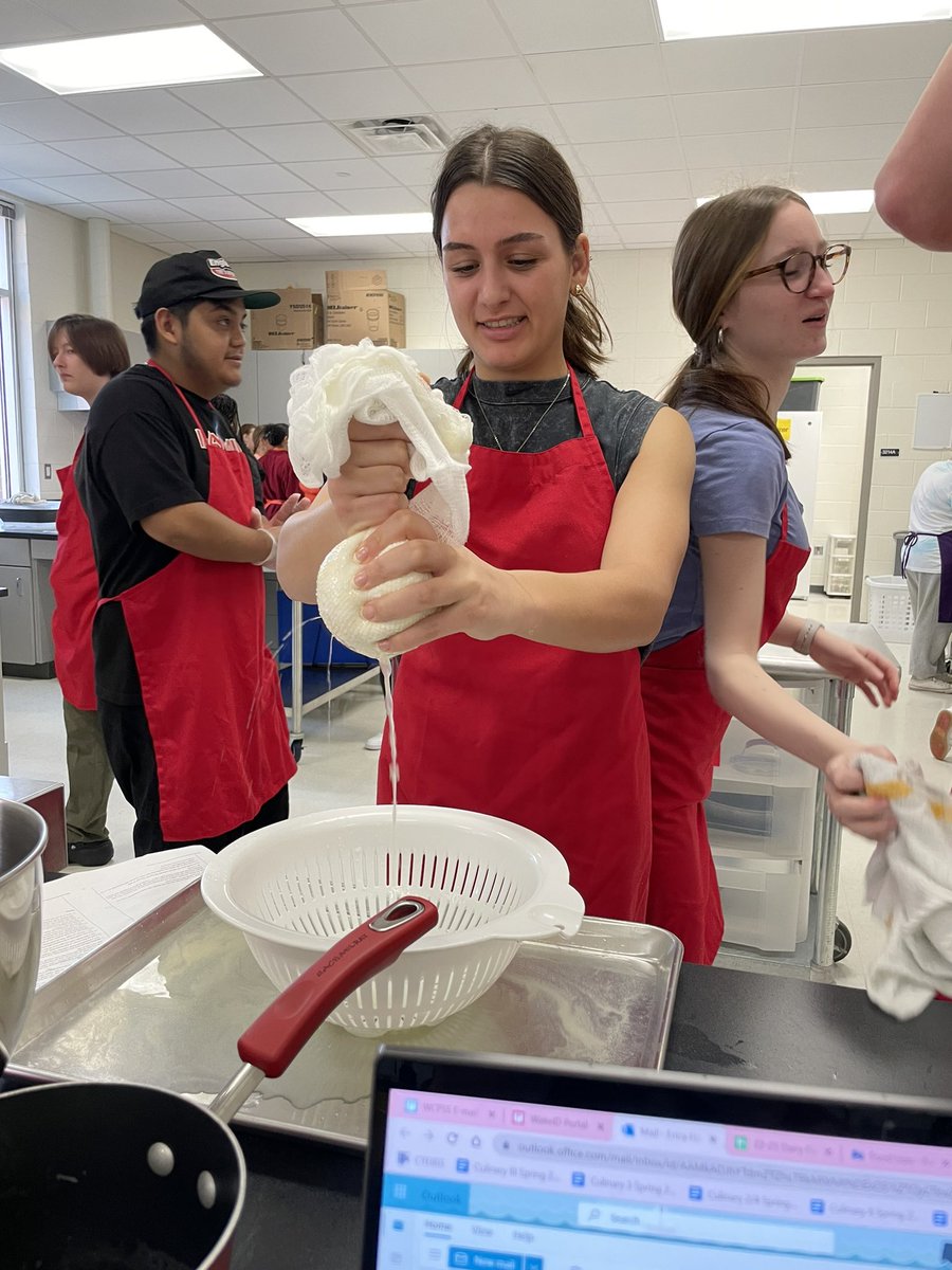 Apex High Culinary on Twitter "Cheese making day 2! We made fresh