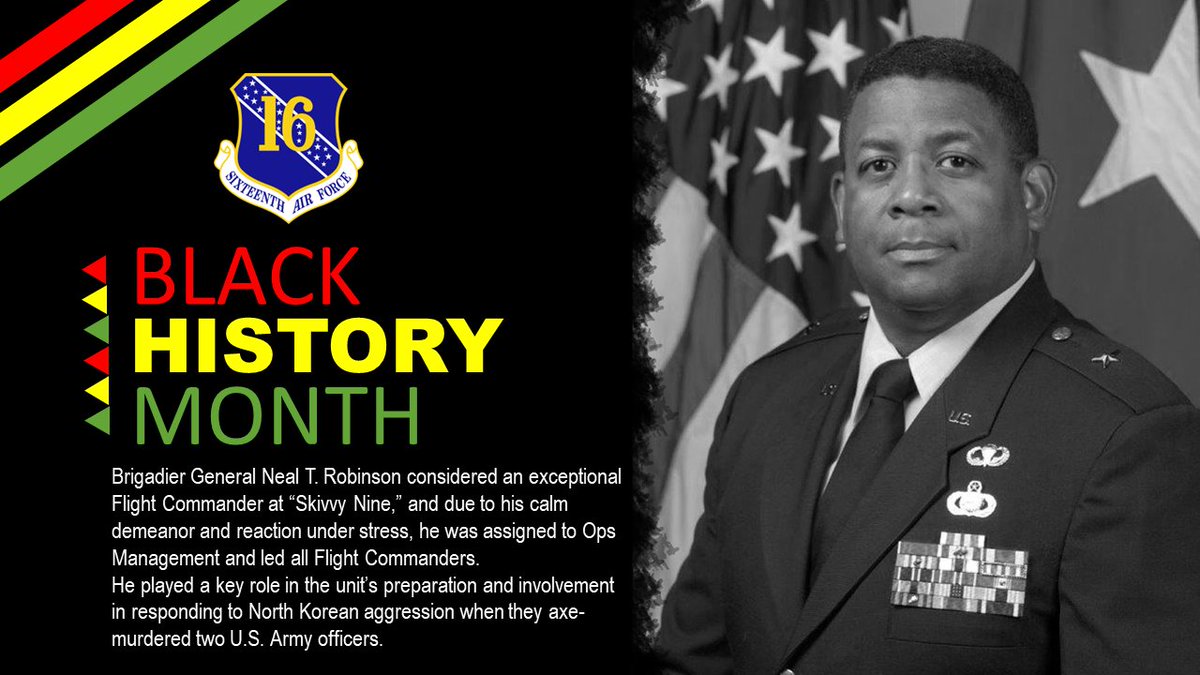 We are winding down #BHM by reflecting on the dedicated leadership of the late Brig. Gen. Neal T. Robinson. Robinson served as the Director, Air Force Cryptologic Office, Fort George G. Meade, Md., and Vice Commander, Headquarters Air Intelligence Agency, Lackland AFB, Texas.