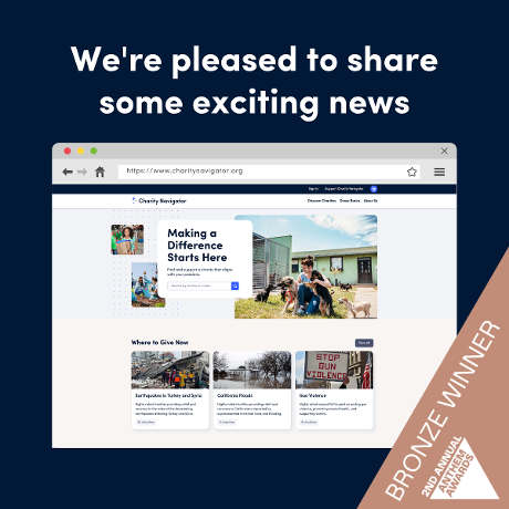 We're thrilled that our work on @CharityNav's new website received a Bronze award at the @anthemawards! 

Find out more about the project here: okt.to/LgFsm3
#AnthemAwards