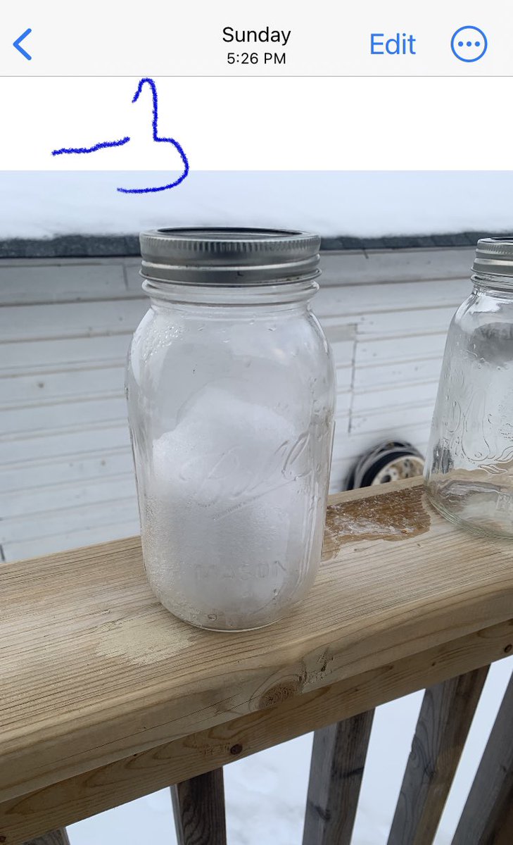 SmartandSassy11's tweet photo. Theses are some of my samples time stamped with temps over the several days. Judge for yourself and provide explanations pls. The jar lids popped at -3C in both samples, including the one packed in ❄️ in the shade. Look ⬆️ for other samples. 14/ #ProjectSC https://t.co/lAtunjBf8k