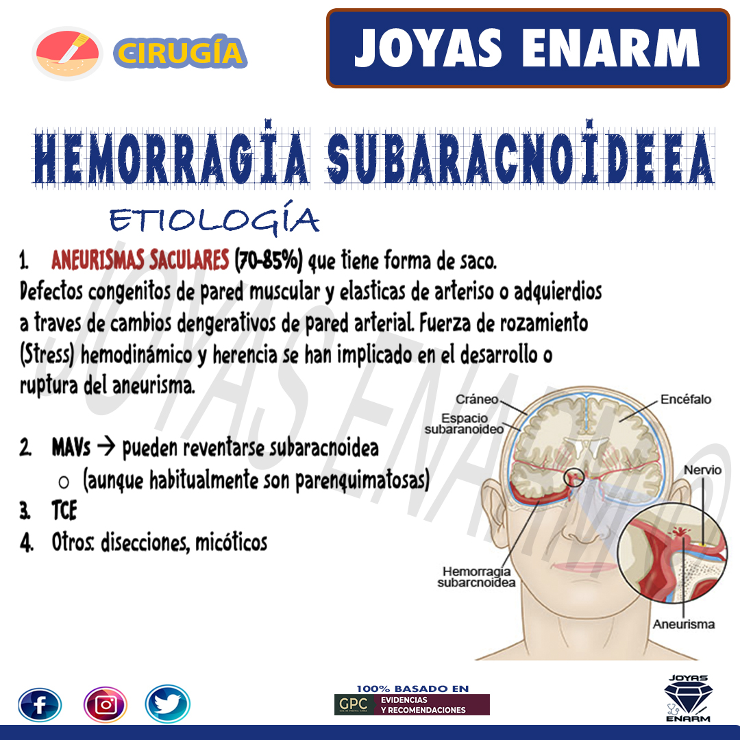 Joyas_ENARM's tweet photo. Hemorragia Subaracnoidea   #ENARM 💎

✅Encuentra el tema completo en: https://t.co/RJsORwfHxi

 Beneficios Exclusivos: https://t.co/Hs6dz9kaLi
#ENARM2023 🏆 https://t.co/lApAJJkVtD