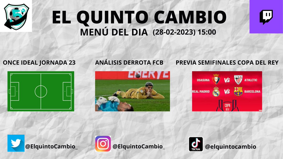 ElquintoCambio_'s tweet photo. 🕞HOY a las 15:00 en nuestro canal de TWITCH🟣
👀OS ESPERAMOS🎤 https://t.co/ywaEf3fGqI