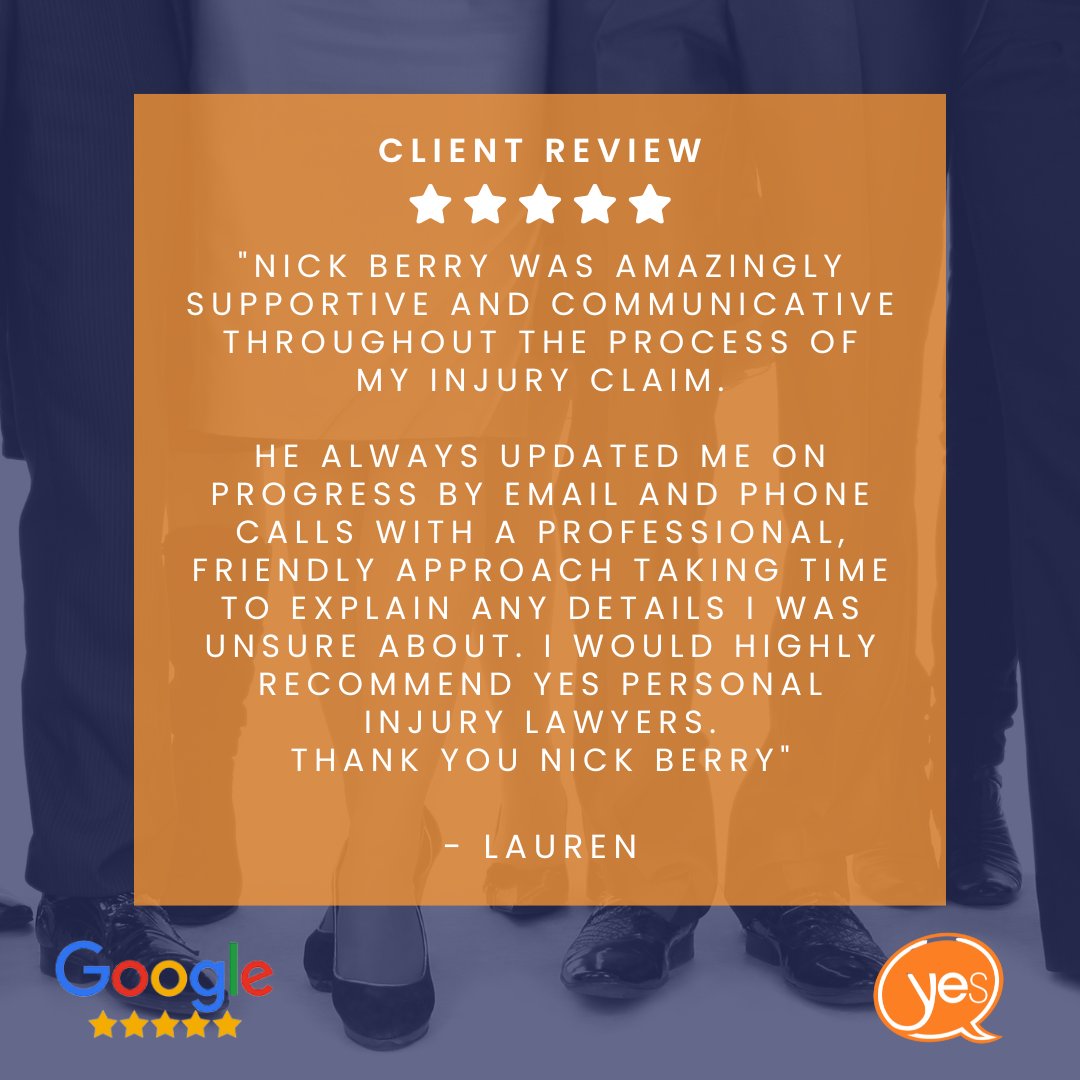 YesPILawyers's tweet photo. Our Senior Litigator, Nick Berry, received this 5* review via Google Reviews.

You can view all of our reviews here - https://t.co/E0R6neeGQ0 https://t.co/FNkZ3N5r26