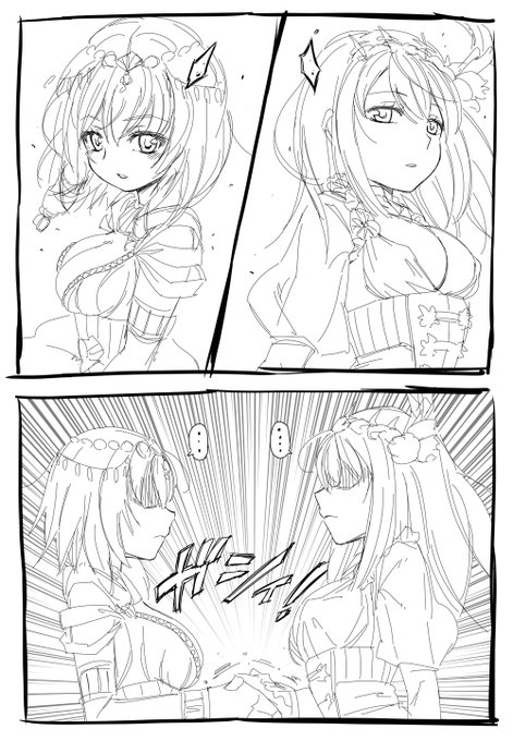 今、運命の二人が時空を越えて出会う。おっぺぇを端っこの布だけで支えることに情熱を燃やす「マギレコ乳布部」(ちちぬのぶ)爆誕。部員募集中。
ポロリもあるよ!
#マギレコ 