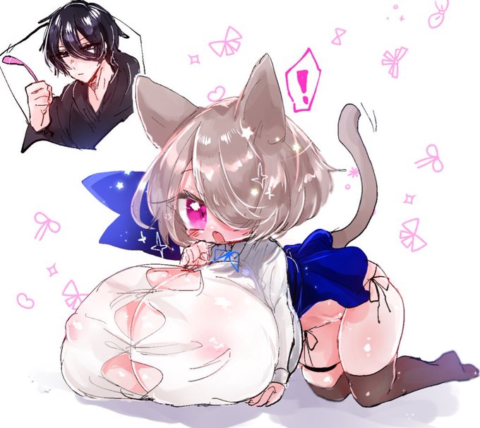 #今月描いた絵を晒そう おっぱいはーと腎宮さんとねこシスター腎宮さんの覚悟とだっこするちゃん 