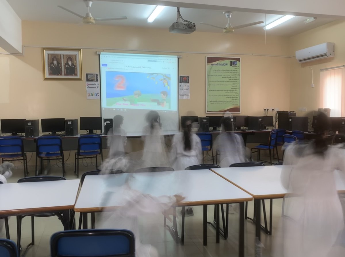 مشاركه مركز مصادر التعلم في فقرات برنامج شويه رياضه