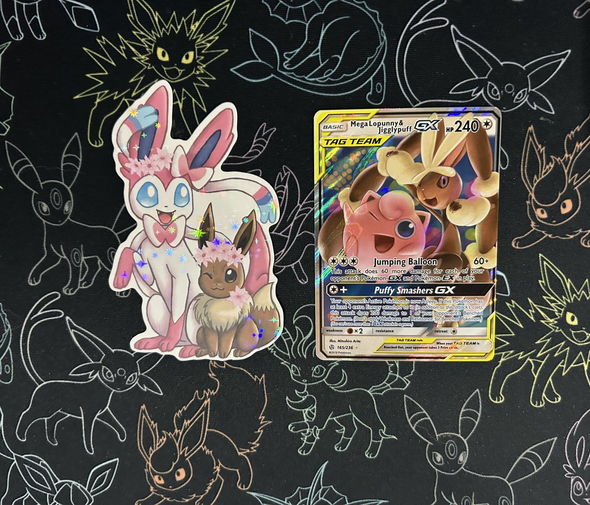 Rheaquaza's tweet photo. 🌸🌺 Tag Team Giveaway 🌺🌸

One person will win the sticker and card below! 

To Enter: ✔️ Retweet

Winner will be drawn on Tuesday, March 7th. 

The featured artist of the week who created the Sylveon and Eevee sticker will be in the comments below! https://t.co/zII53ejv0X